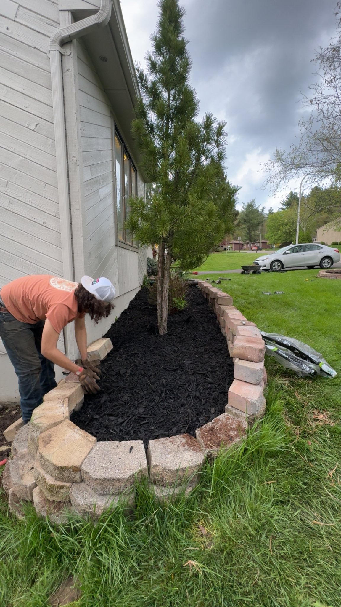 Our landscaping team at work